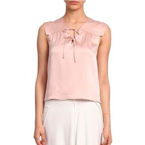 Maje Paris pink satin top NWT